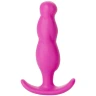 Розовая анальная пробка Mood Naughty 3 3" Silicone для ношения - 7,6 см.