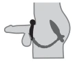 Эрекционное кольцо с вибрацией и анальным вибратором Ass-Kicker with Cockring