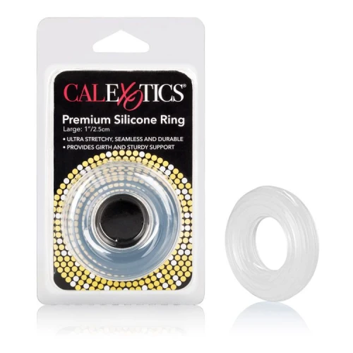 Прозрачное эрекционное кольцо Premium Silicone Ring Large