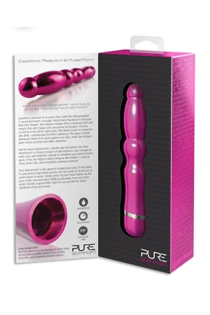 Алюминиевый вибратор PINK LARGE - 18,4 см.
