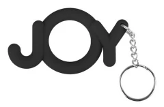 Чёрное эрекционное кольцо Joy Cocking