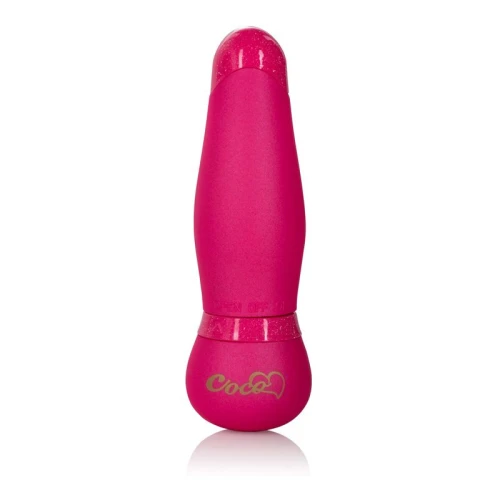 Розовый мини-вибромассажер Coco Licious Hide & Play Pocket Massagers - 9 см.