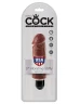 Коричневый вибратор-реалистик 5" Vibrating Stiffy - 16,5 см.