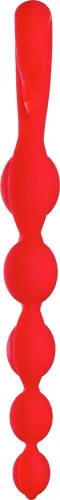 Красная анальная цепочка Bendybeads - 26,2 см.