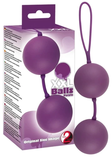 Фиолетовые вагинальные шарики XXL Balls