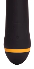 Чёрный вибратор для массажа G-точки Turbo G-Spot - 22,2 см.