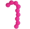 Розовая анальная цепочка SEE YOU CANDY CANE ANAL BEADS - 13,1 см.