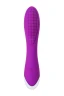 Фиолетовый вибратор с ресничками JOS DESI - 18,5 см.