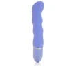 Голубой гнущийся вибратор 10-Function Silicone Pleasure Bendie Wavy G's - 17,8 см.
