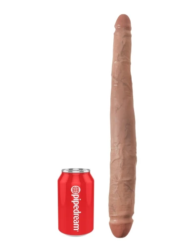 Двусторонний кофейный дилдо 16" Tapered Double Dildo - 40,6 см.