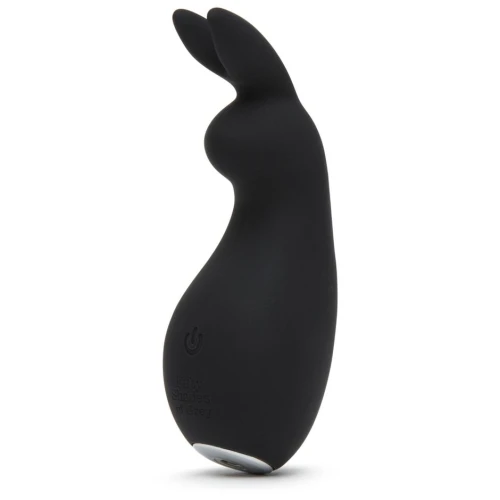 Чёрный клиторальный стимулятор Greedy Girl Clitoral Rabbit Vibrator