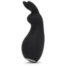 Чёрный клиторальный стимулятор Greedy Girl Clitoral Rabbit Vibrator