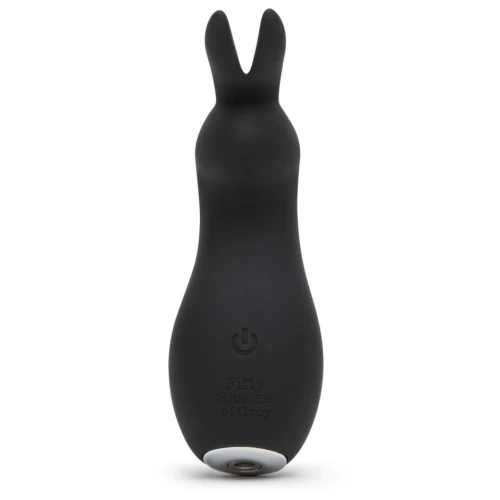 Чёрный клиторальный стимулятор Greedy Girl Clitoral Rabbit Vibrator