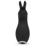 Чёрный клиторальный стимулятор Greedy Girl Clitoral Rabbit Vibrator