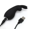 Чёрный клиторальный стимулятор Greedy Girl Clitoral Rabbit Vibrator