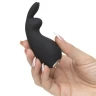 Чёрный клиторальный стимулятор Greedy Girl Clitoral Rabbit Vibrator