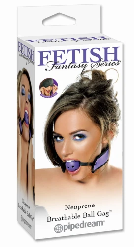Сиреневый кляп BREATHABLE BALL GAG