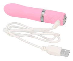 Розовый мини-вибратор Flirty - 11 см.