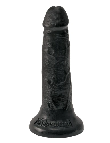 Чёрный анальный фаллоимитатор на присоске 5" Cock - 14 см.