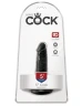 Чёрный анальный фаллоимитатор на присоске 5" Cock - 14 см.