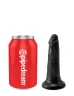 Чёрный анальный фаллоимитатор на присоске 5" Cock - 14 см.