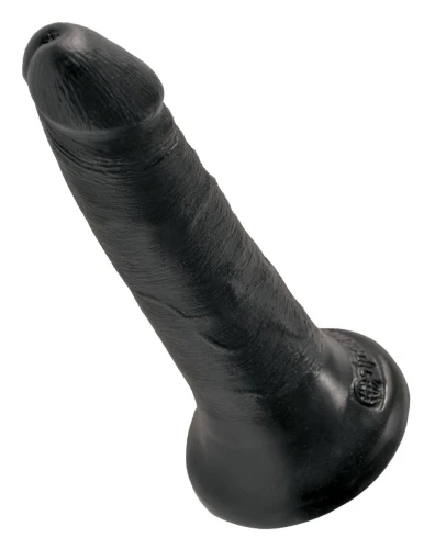 Чёрный анальный фаллоимитатор на присоске 5" Cock - 14 см.