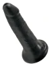 Чёрный анальный фаллоимитатор на присоске 5" Cock - 14 см.