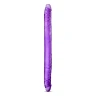 Фиолетовый двусторонний фаллоимитатор B Yours 16" Double Dildo - 40,6 см.