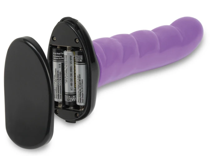 Страпон с вибрацией Twist n Shout Vibrating Strap-On - 18 см.