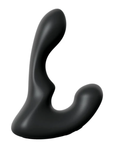 Чёрный анальный вибростимулятор P-Spot Milker - 14 см.