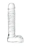 Стеклянный прозрачный фаллоимитатор Sexus Glass - 21 см.