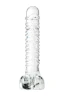 Стеклянный прозрачный фаллоимитатор Sexus Glass - 21 см.