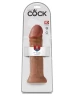Кофейный фаллоимитатор на присоске 11" Cock - 28 см.