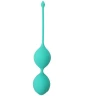 Зелёные вагинальные шарики SEE YOU IN BLOOM DUO BALLS 29MM