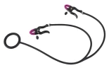 Эрекционное кольцо с зажимами на соски Cock Ring & Clamps