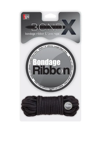 Комплект для связывания BONDX BONDAGE RIBBON & LOVE ROPE BLACK