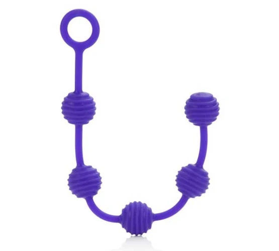 Набор фиолетовых анальных цепочек Posh Silicone “O” Beads