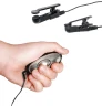 Чёрные электрические зажимы для сосков Shock Therapy Nipple Clamps