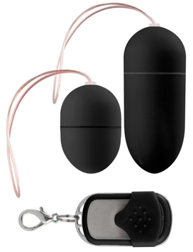 Чёрные виброяйца Vibrating egg Two-pack с пультом ДУ
