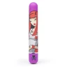 Фиолетовый вибратор с принтом CLASSIC VIBRATOR PURPLE DEVIL WOMAN - 18,4 см.