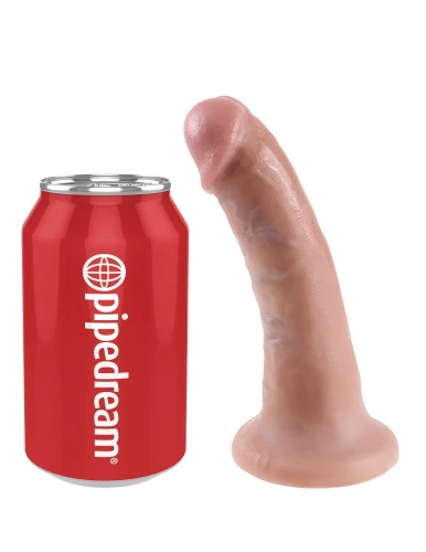 Телесный фаллоимитатор 6" Cock на присоске - 15,2 см.