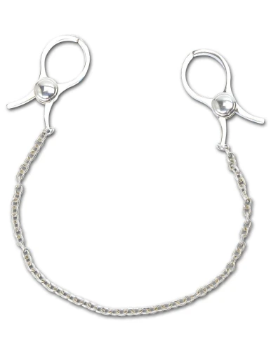 Металические зажимы на соски NIPPLE C-CLAMPS с цепью
