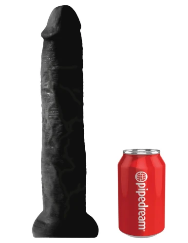 Чёрный фаллоимитатор-гигант на присоске 13" Cocks - 33 см.