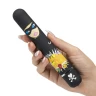 Чёрный вибратор CLASSIC VIBRATOR BLACK ROBBER WOMAN - 18,4 см.