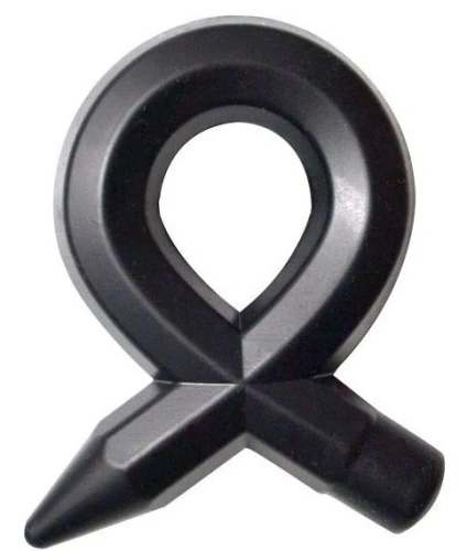 Чёрное силиконовое эрекционное кольцо RINGS LIQUID SILICONE