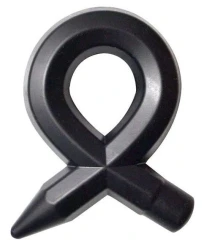 Чёрное силиконовое эрекционное кольцо RINGS LIQUID SILICONE