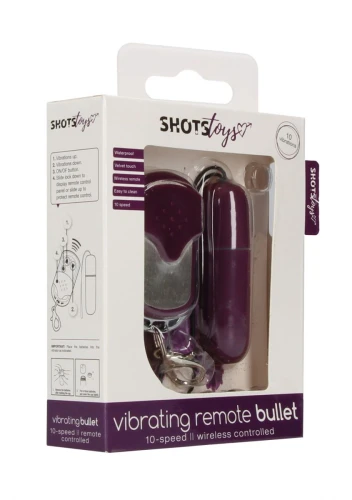 Фиолетовый вибростимулятор Remote Vibrating Bullet