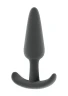 Серый анальный стимулятор Butt Plug No.29 - 12,5 см.