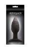 Средняя чёрная анальная пробка RENEGADE PLUG 4 - 12 см.