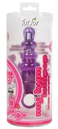 Анальный вибростимулятор My Bum Lollipop Vibro Butt Plug Purple - 8,5 см.